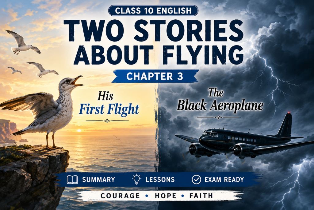 Two Stories About Flying Summary in Hindi Class 10 English